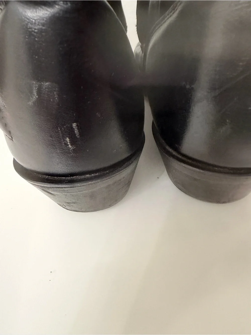 Laredo Black Leather Western Ankle Boots Men’s Size 10.5